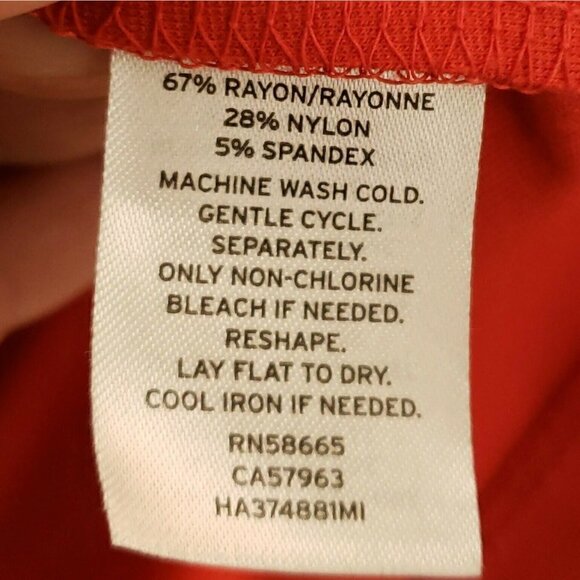 Halogen Womens Red Soft Knit 3/4 Sleeve Medium - Picture 5 of 5